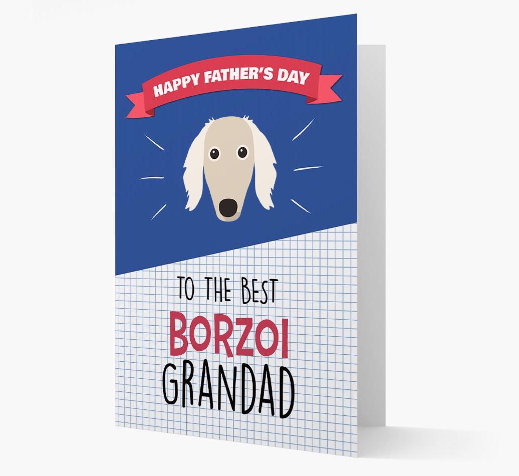 'Best {breedCommonName} Grandad' Card with {breedFullName} Icon