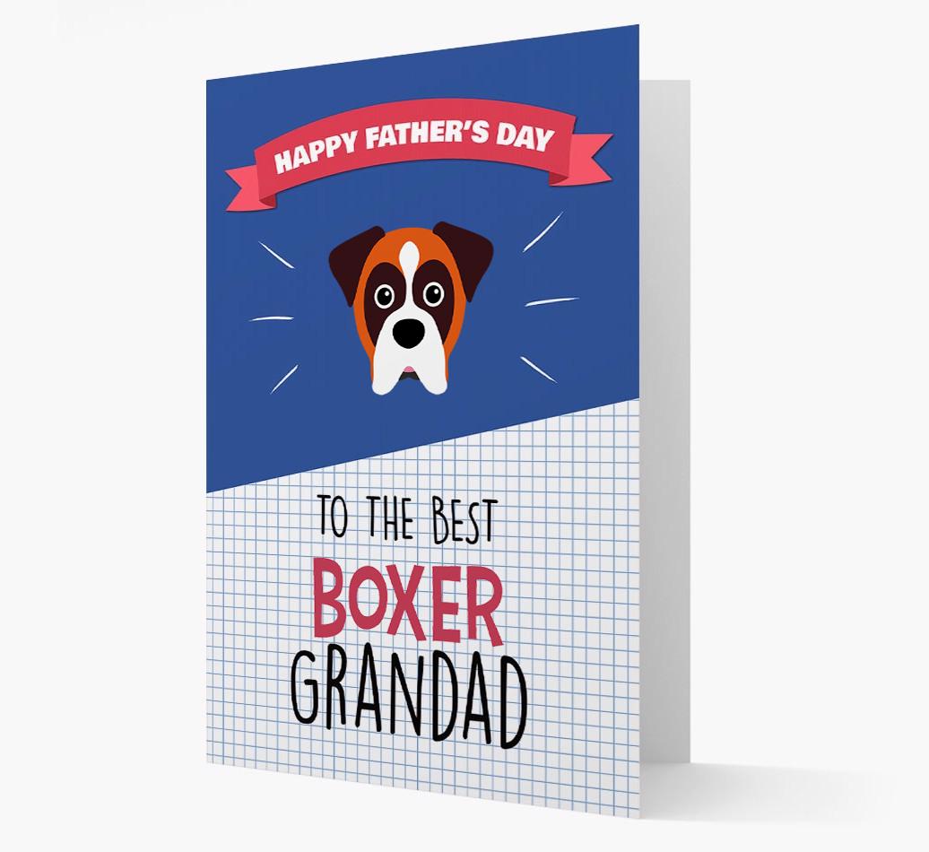 'Best {breedCommonName} Grandad' Card with {breedFullName} Icon