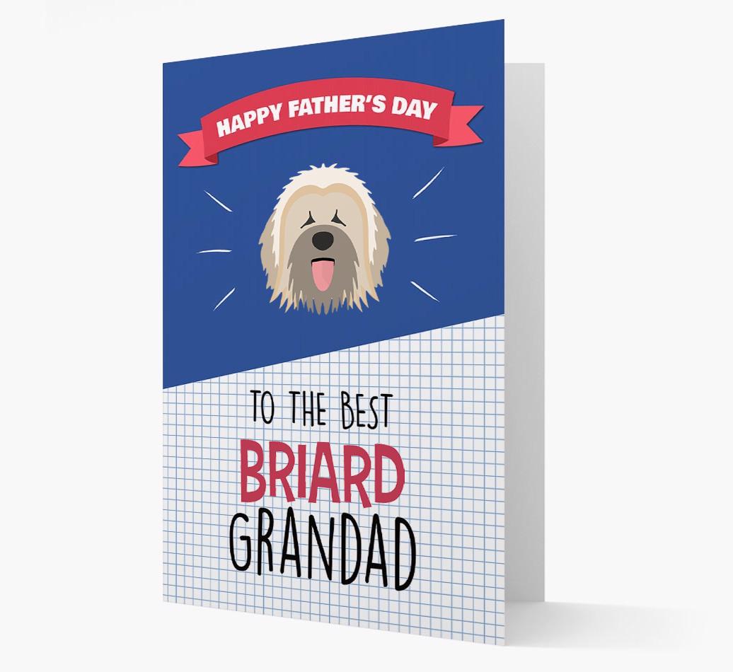 'Best {breedCommonName} Grandad' Card with {breedFullName} Icon