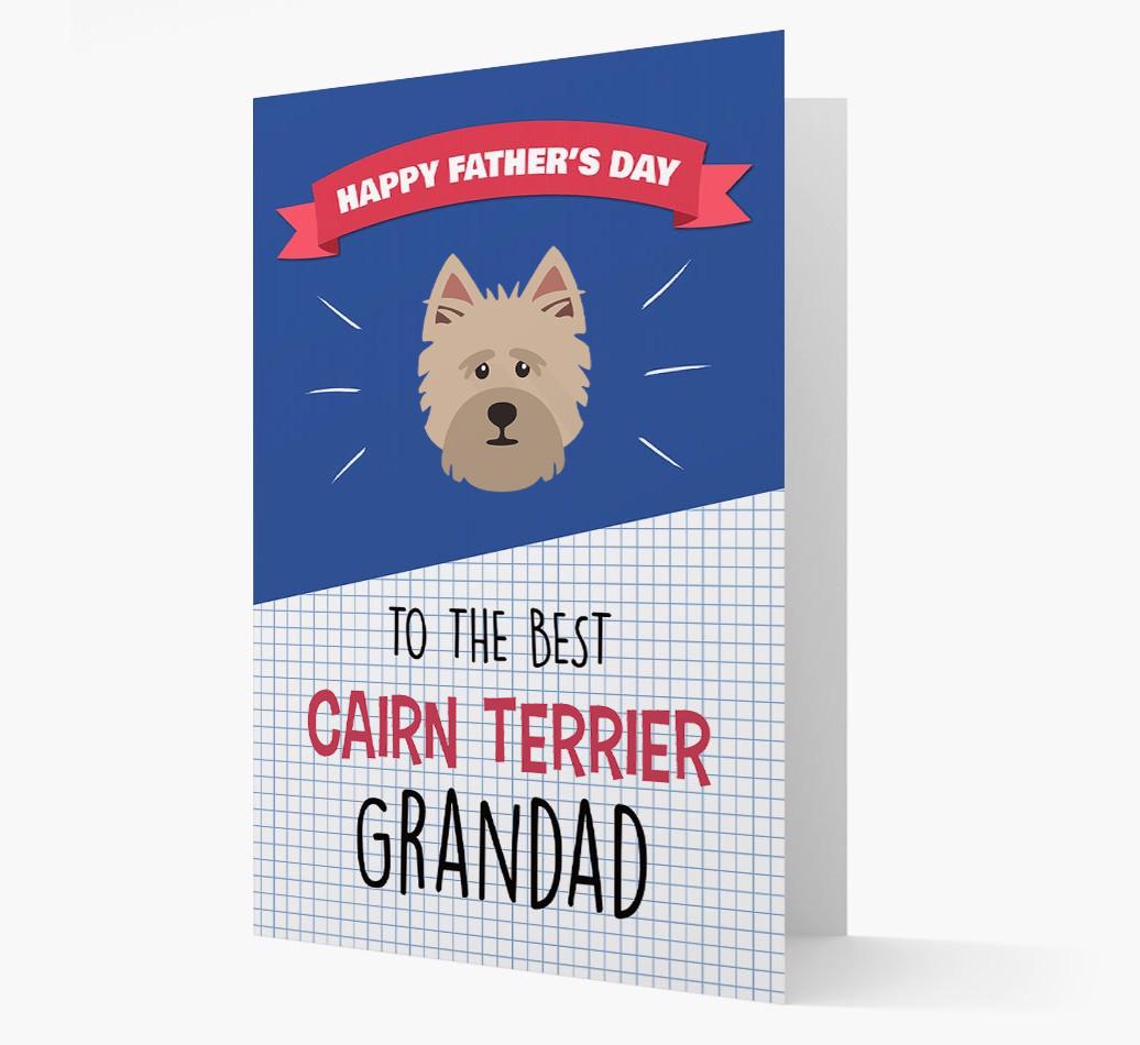 'Best {breedCommonName} Grandad' Card with {breedFullName} Icon