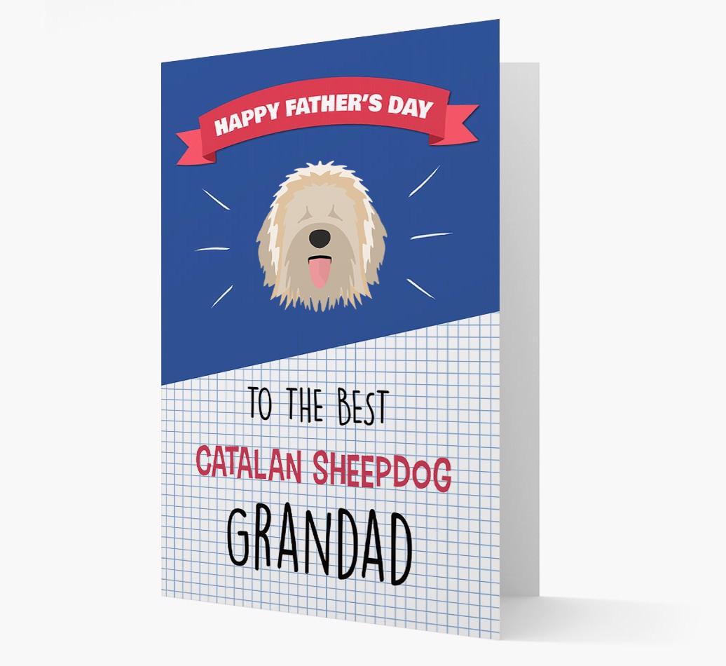 'Best {breedCommonName} Grandad' Card with {breedFullName} Icon