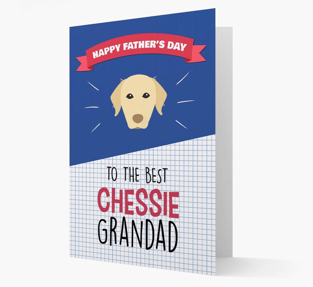 'Best {breedCommonName} Grandad' Card with {breedFullName} Icon