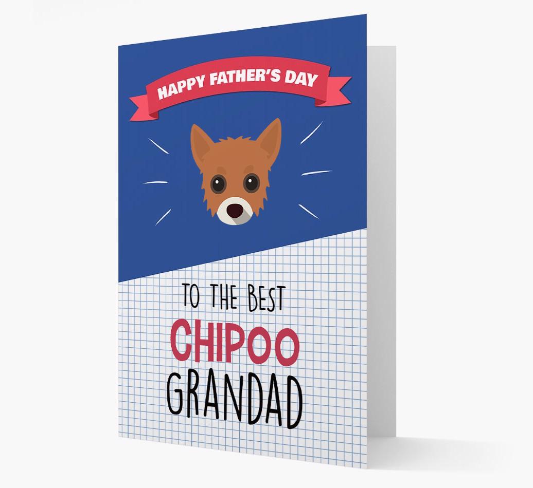 'Best {breedCommonName} Grandad' Card with {breedFullName} Icon