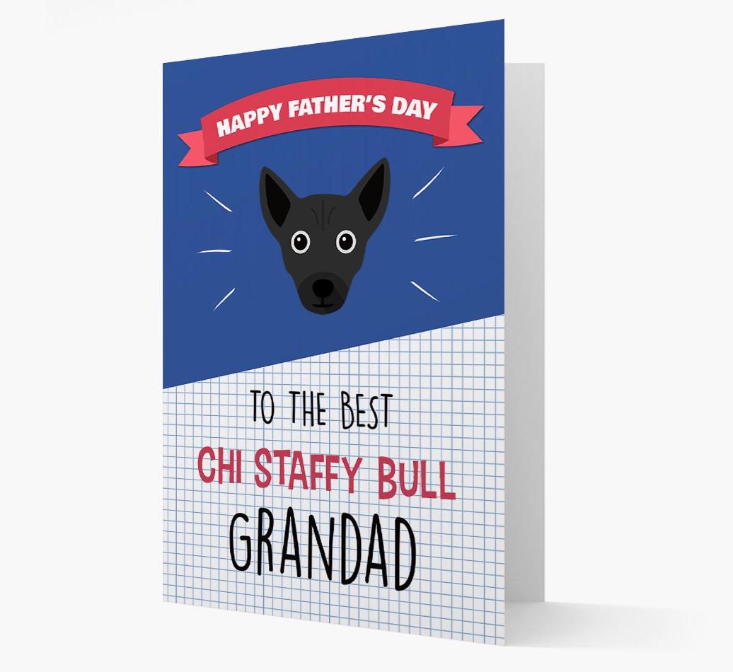 'Best {breedCommonName} Grandad' Card with {breedFullName} Icon
