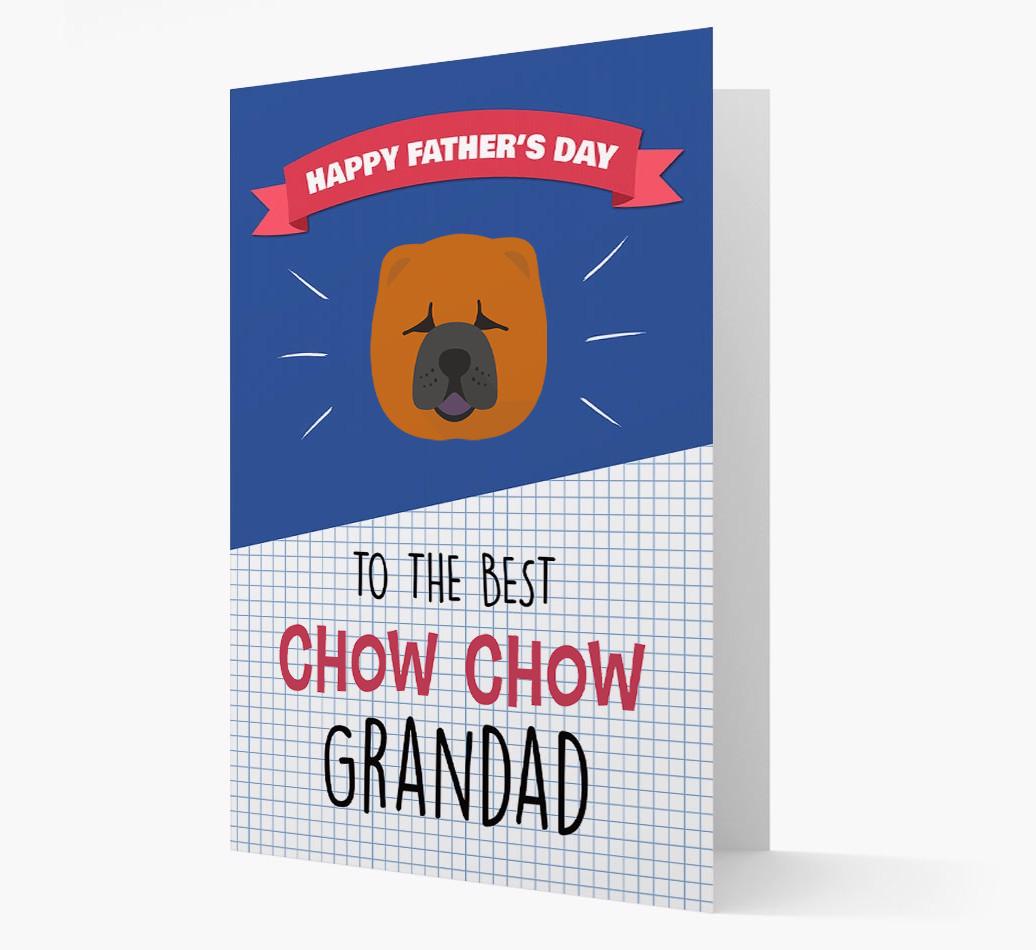 'Best {breedCommonName} Grandad' Card with {breedFullName} Icon