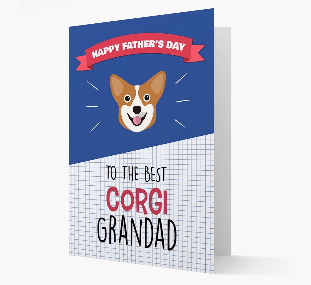 'Best {breedCommonName} Grandad' Card with {breedFullName} Icon