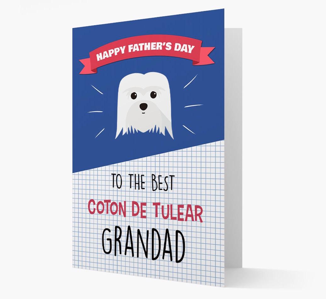 'Best {breedCommonName} Grandad' Card with {breedFullName} Icon