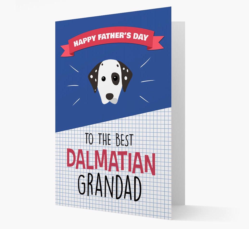 'Best {breedCommonName} Grandad' Card with {breedFullName} Icon
