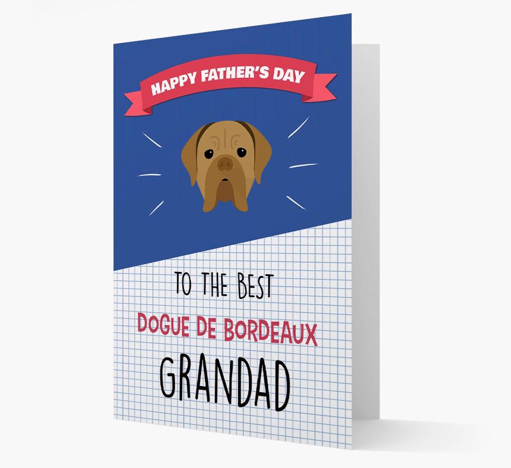 'Best {breedCommonName} Grandad' Card with {breedFullName} Icon