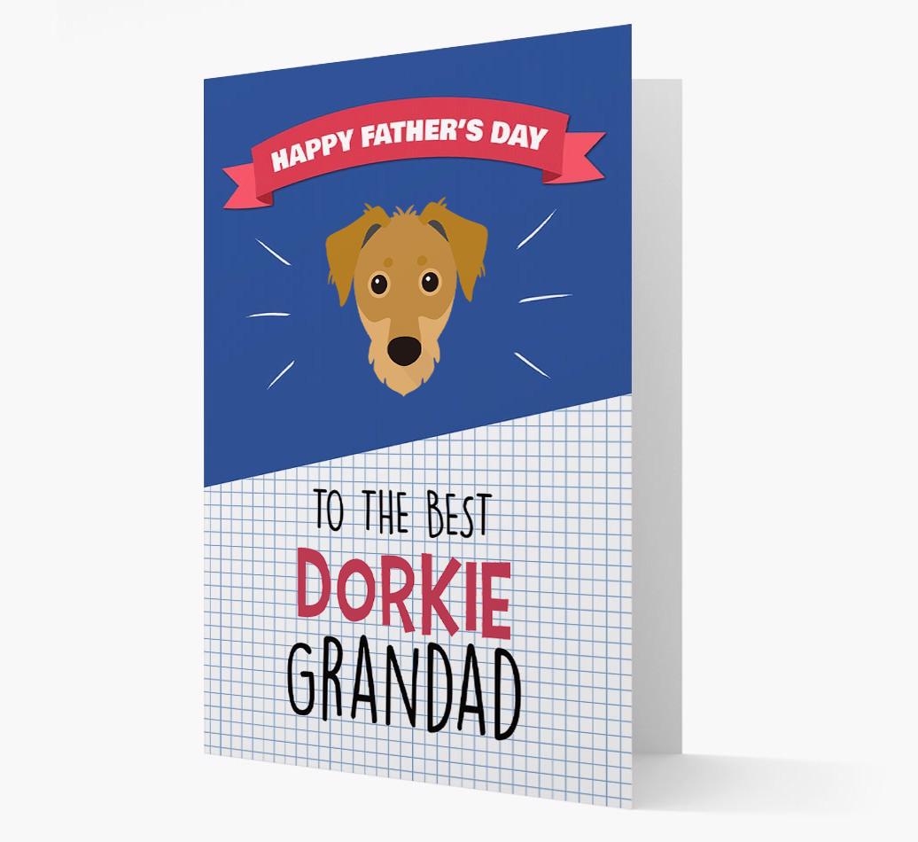 'Best {breedCommonName} Grandad' Card with {breedFullName} Icon