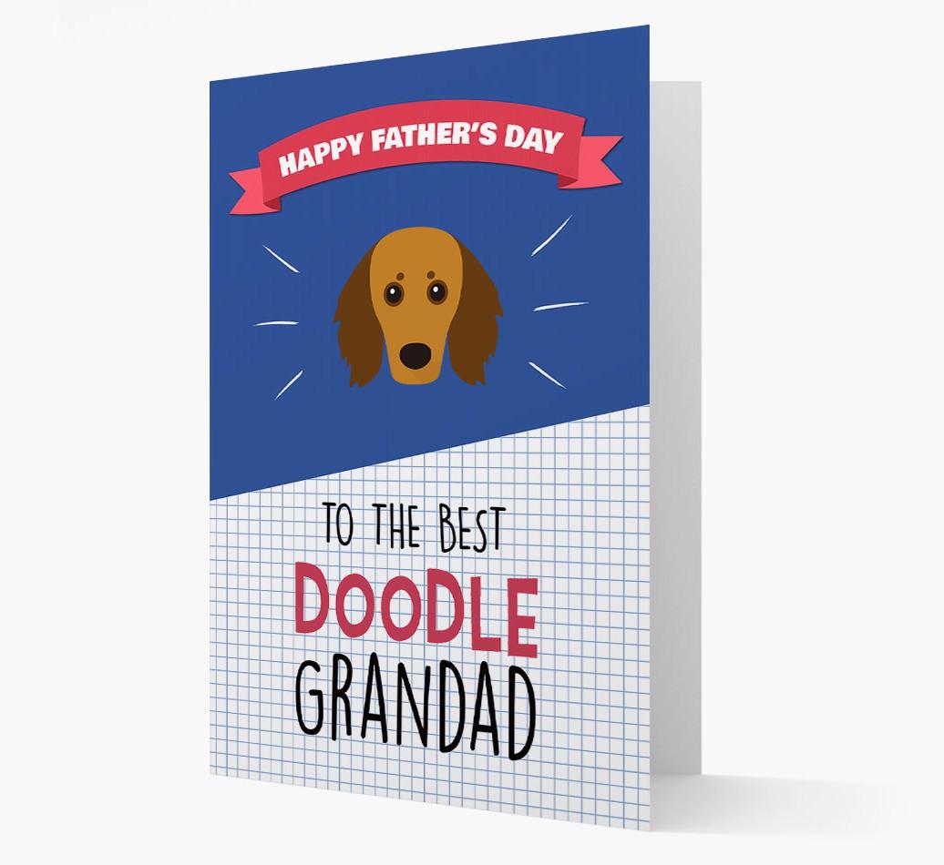'Best {breedCommonName} Grandad' Card with {breedFullName} Icon