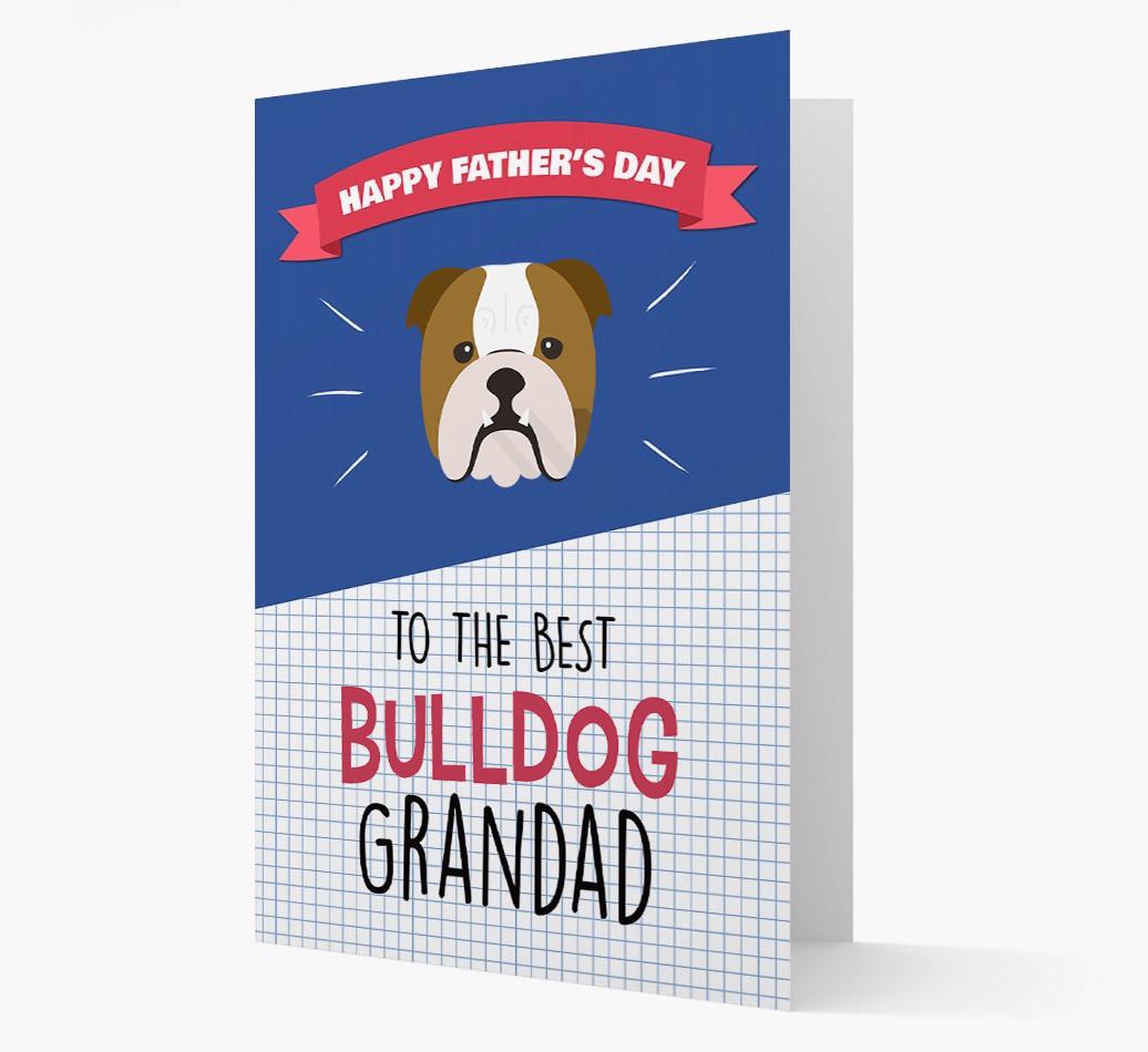 'Best {breedCommonName} Grandad' Card with {breedFullName} Icon