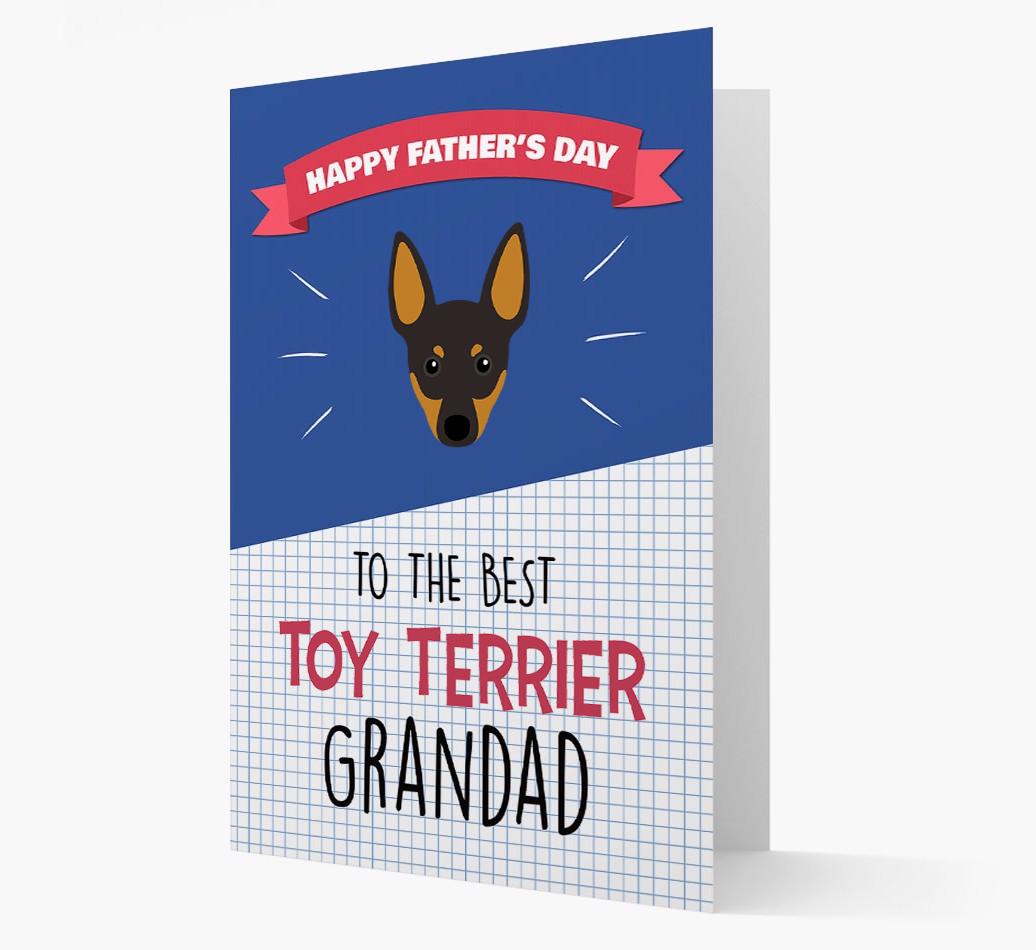 'Best {breedCommonName} Grandad' Card with {breedFullName} Icon
