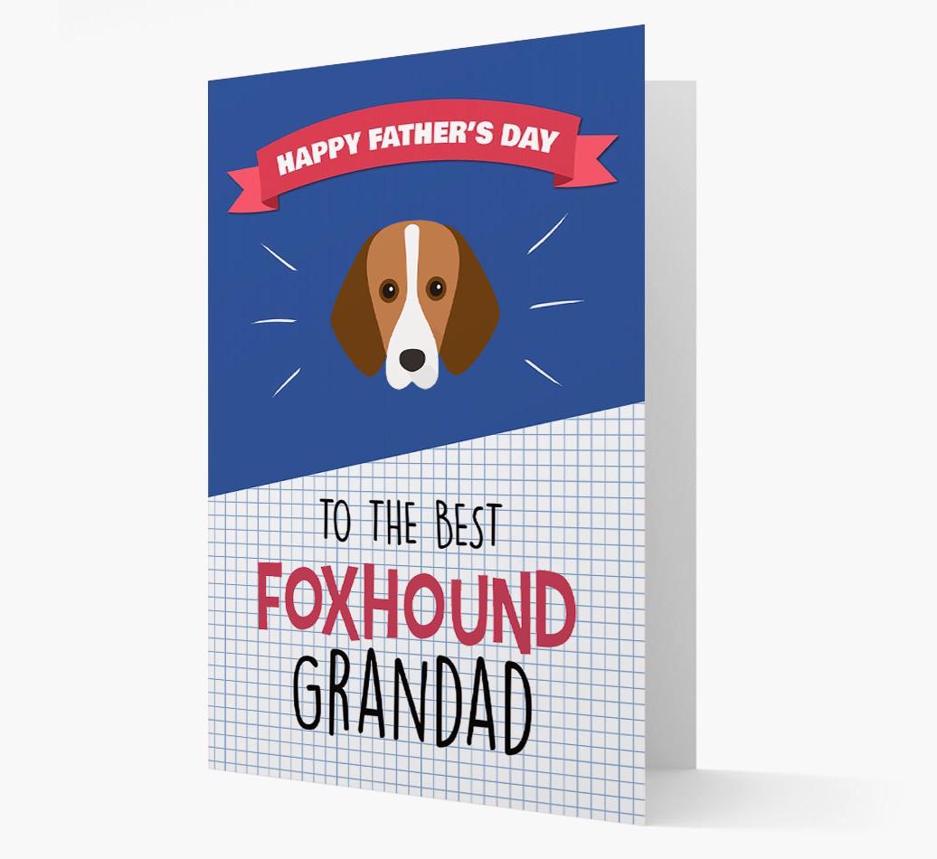 'Best {breedCommonName} Grandad' Card with {breedFullName} Icon