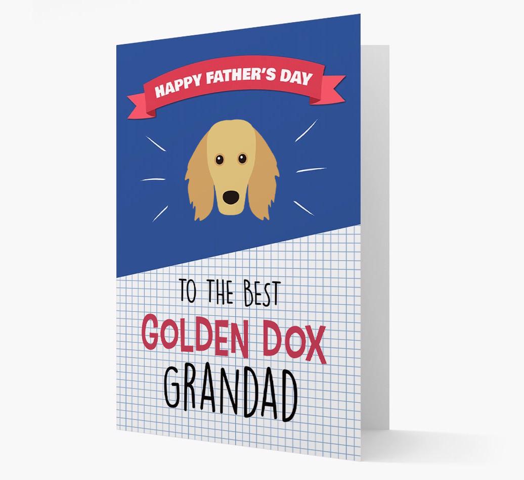 'Best {breedCommonName} Grandad' Card with {breedFullName} Icon