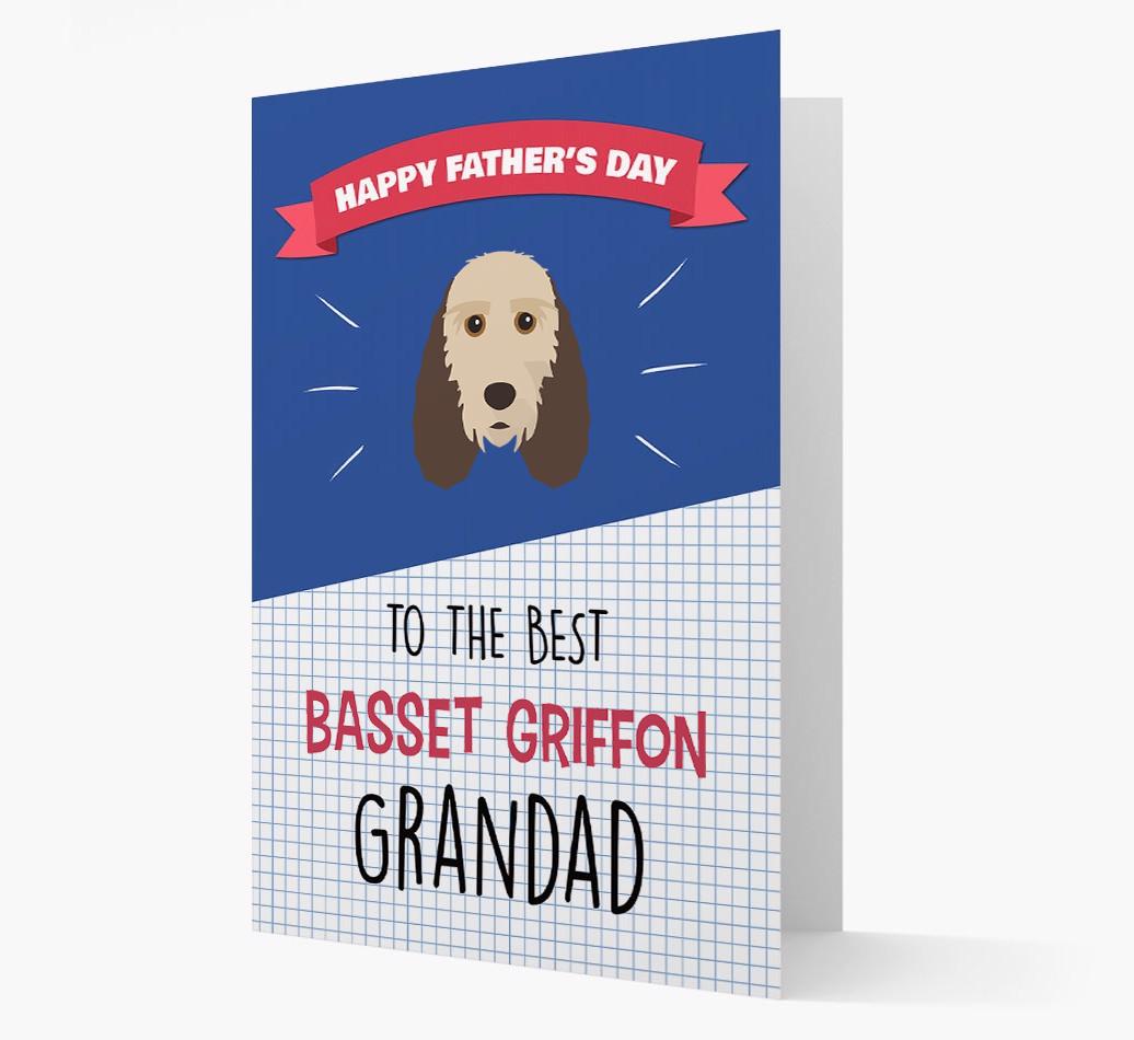 'Best {breedCommonName} Grandad' Card with {breedFullName} Icon