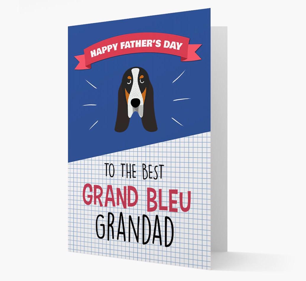 'Best {breedCommonName} Grandad' Card with {breedFullName} Icon