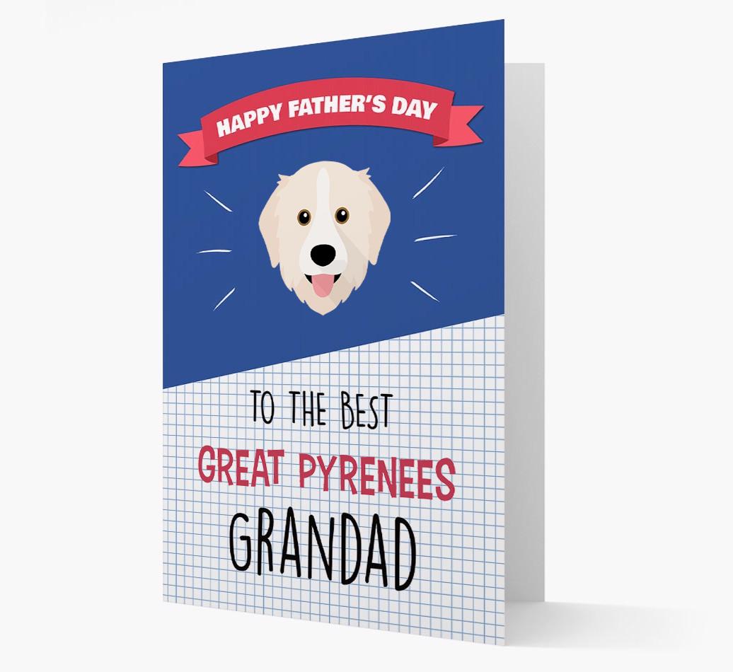 'Best {breedCommonName} Grandad' Card with {breedFullName} Icon