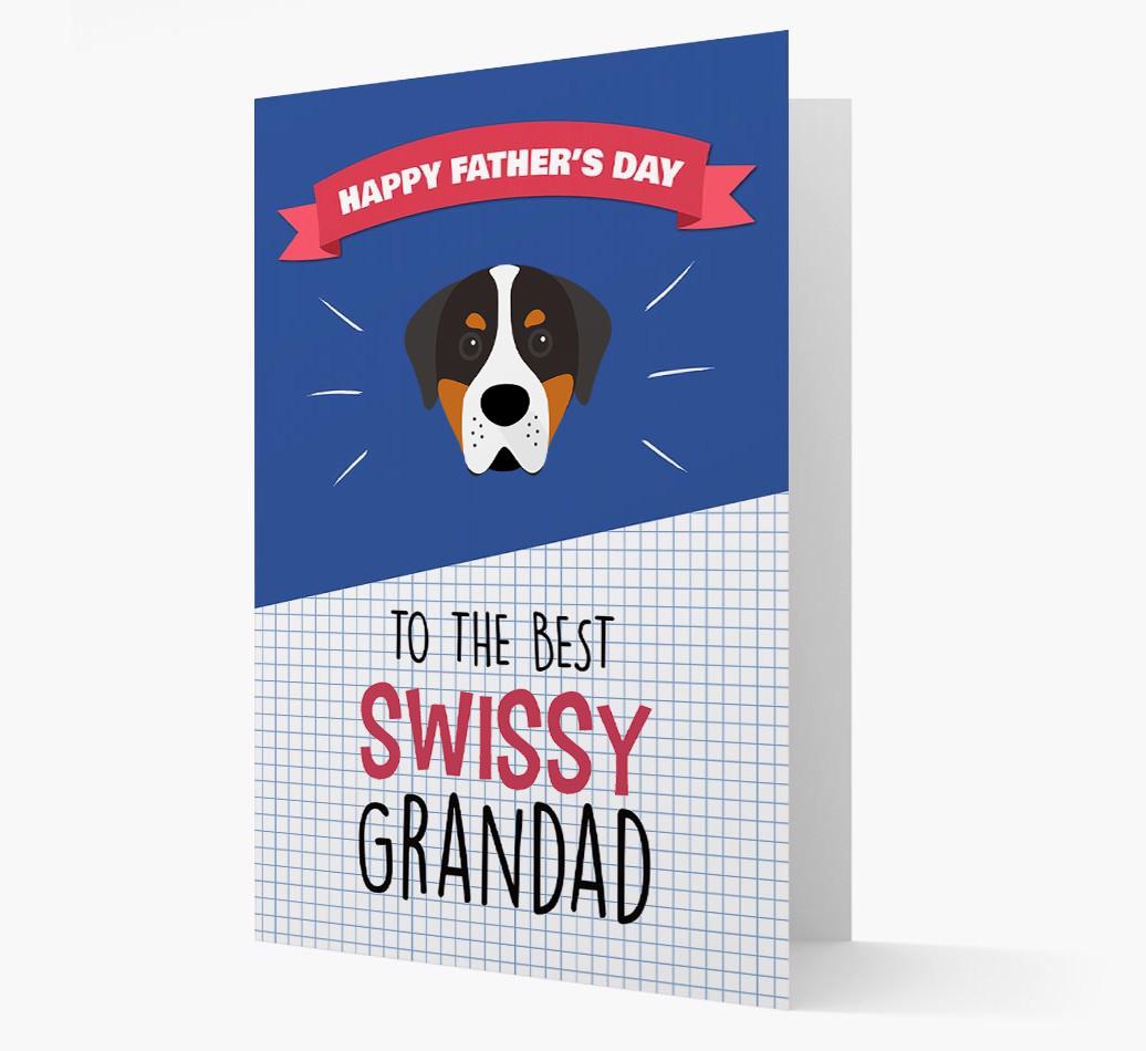 'Best {breedCommonName} Grandad' Card with {breedFullName} Icon