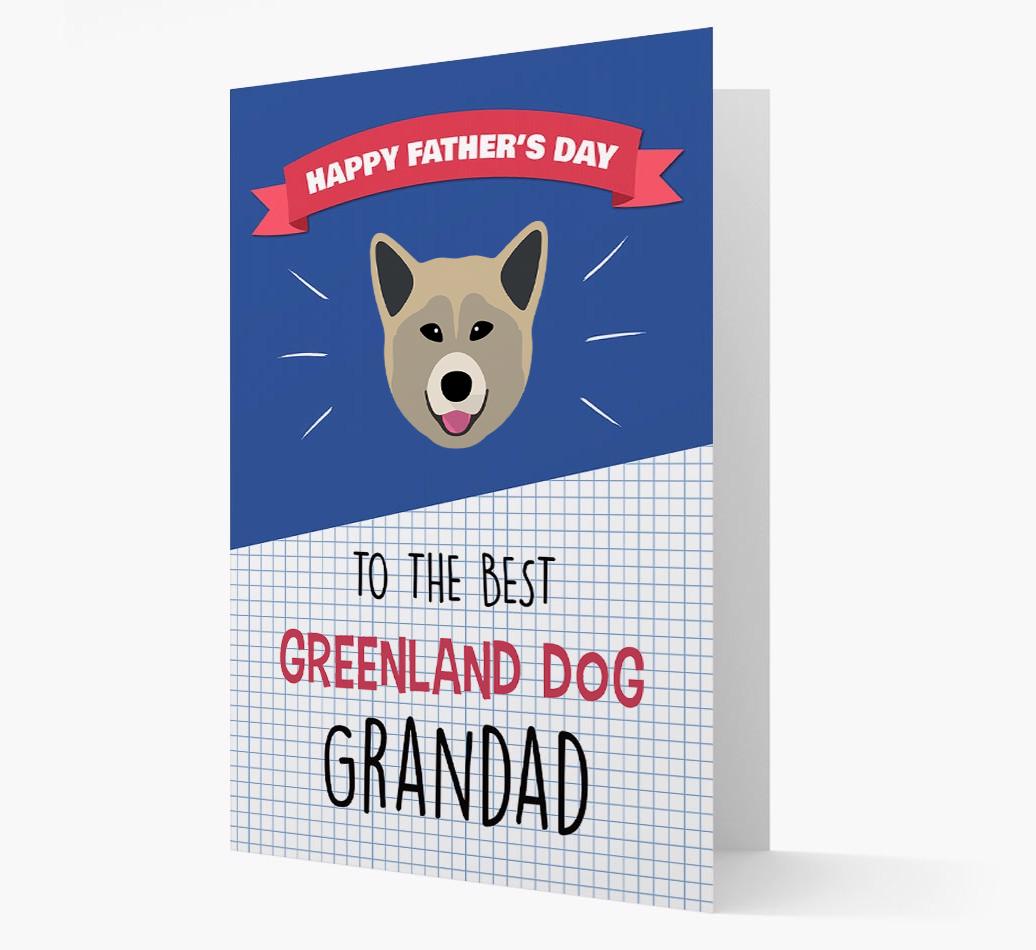 'Best {breedCommonName} Grandad' Card with {breedFullName} Icon