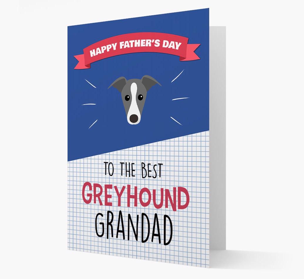 'Best {breedCommonName} Grandad' Card with {breedFullName} Icon