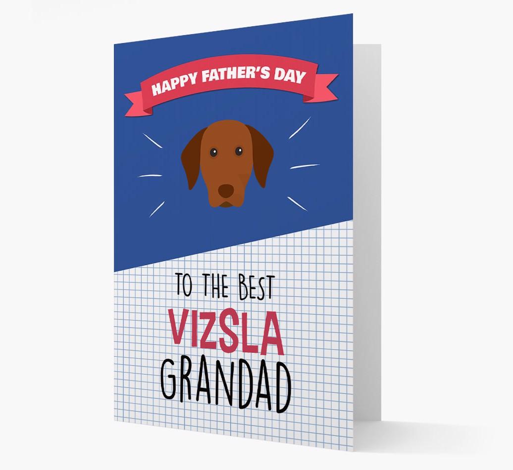 'Best {breedCommonName} Grandad' Card with {breedFullName} Icon