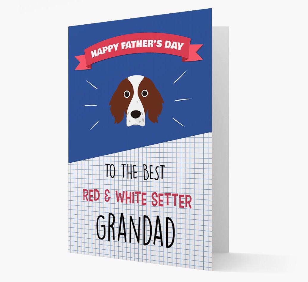 'Best {breedCommonName} Grandad' Card with {breedFullName} Icon