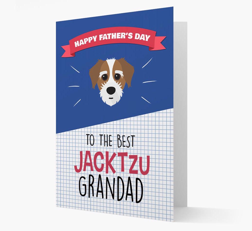 'Best {breedCommonName} Grandad' Card with {breedFullName} Icon