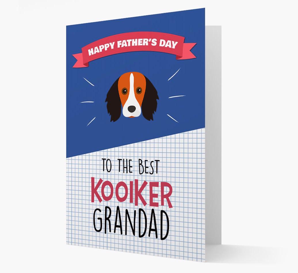 'Best {breedCommonName} Grandad' Card with {breedFullName} Icon