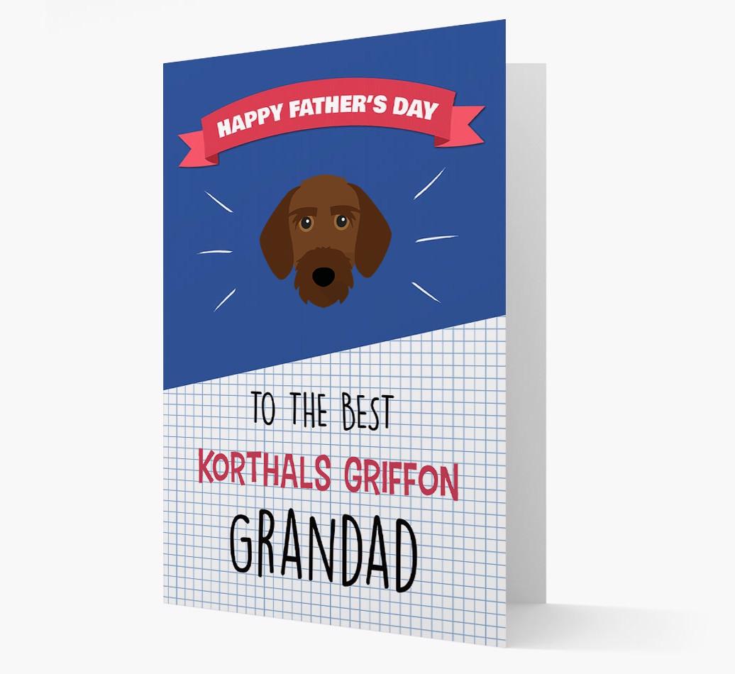 'Best {breedCommonName} Grandad' Card with {breedFullName} Icon
