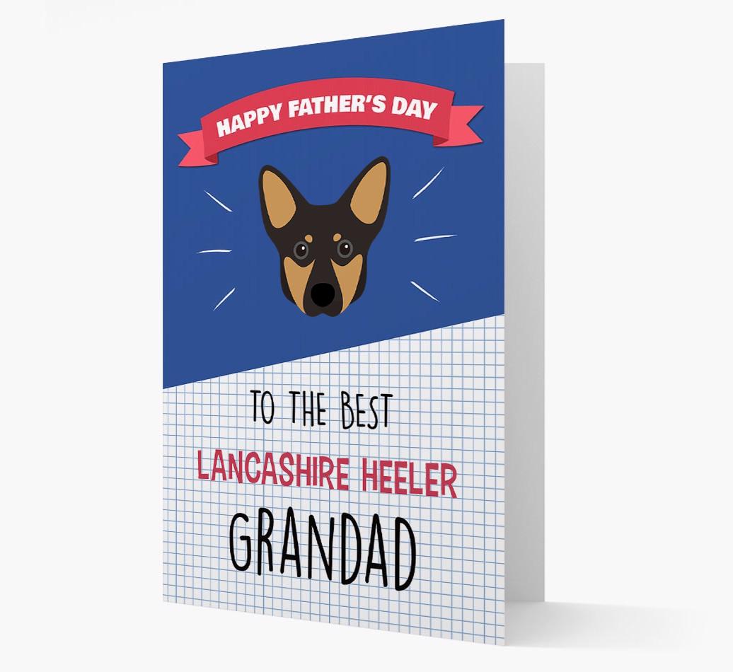 'Best {breedCommonName} Grandad' Card with {breedFullName} Icon