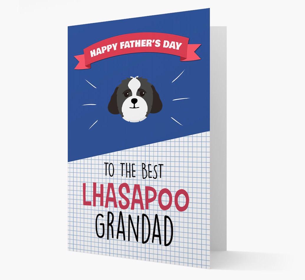 'Best {breedCommonName} Grandad' Card with {breedFullName} Icon