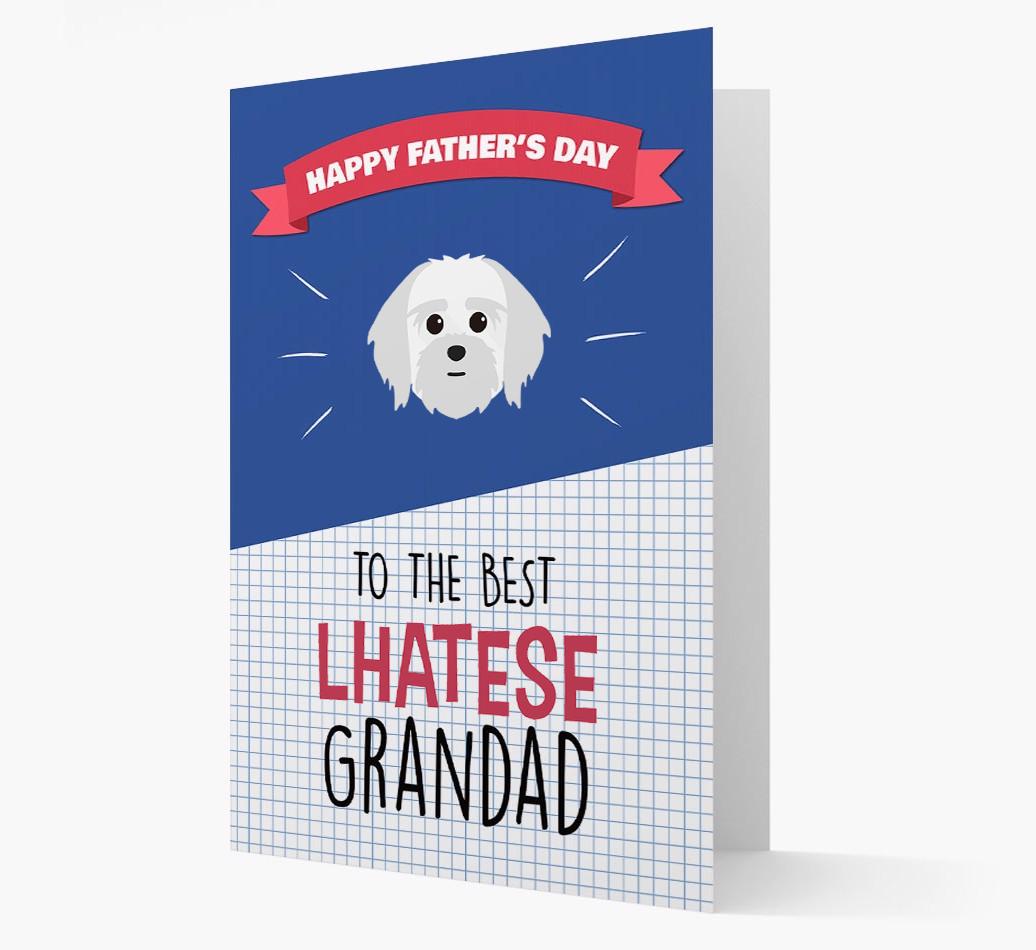 'Best {breedCommonName} Grandad' Card with {breedFullName} Icon