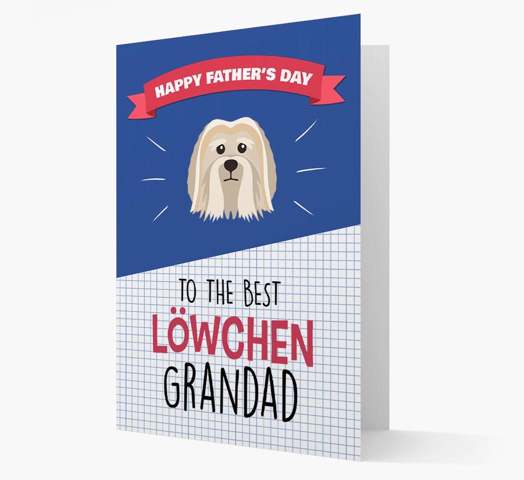 'Best {breedCommonName} Grandad' Card with {breedFullName} Icon