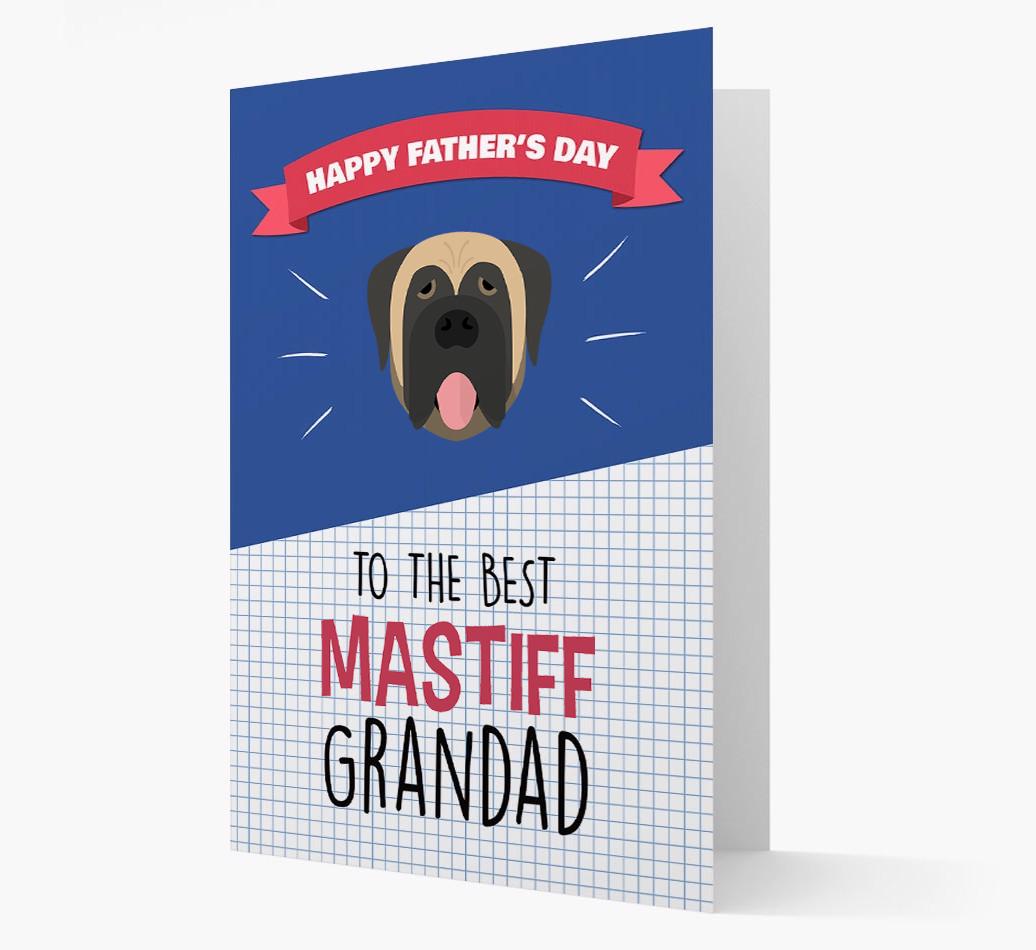 'Best {breedCommonName} Grandad' Card with {breedFullName} Icon