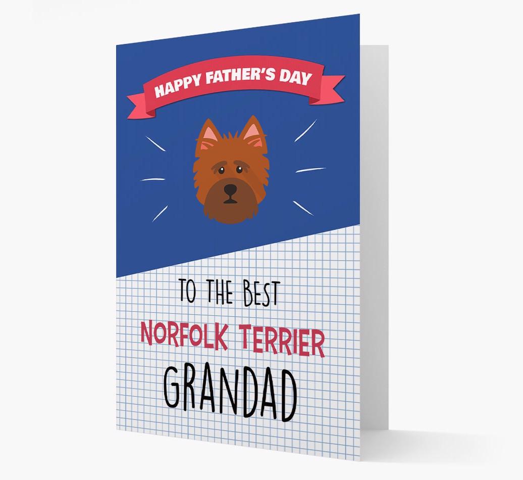 'Best {breedCommonName} Grandad' Card with {breedFullName} Icon