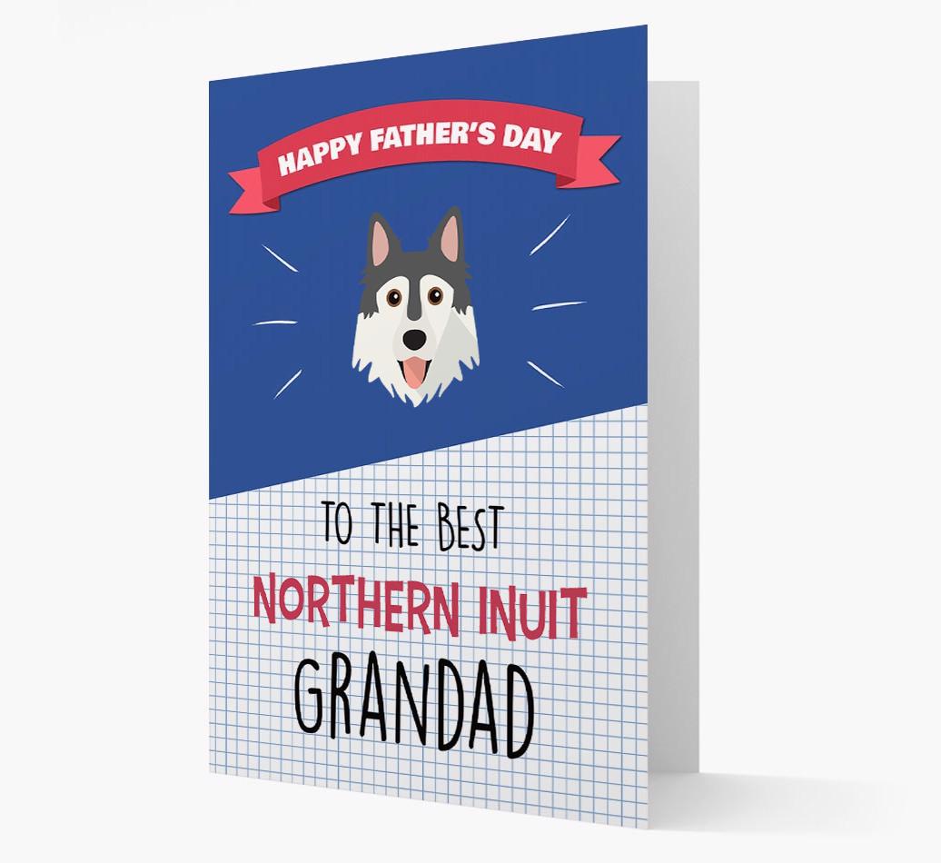 'Best {breedCommonName} Grandad' Card with {breedFullName} Icon