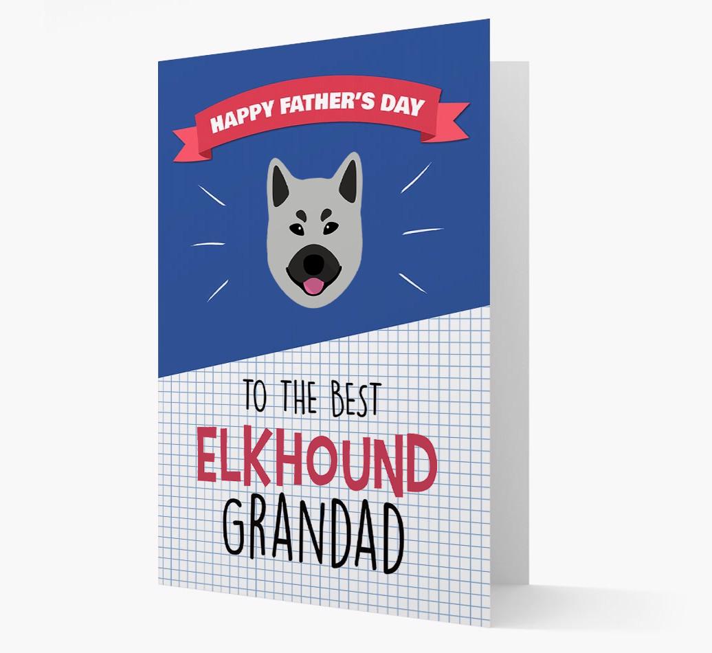 'Best {breedCommonName} Grandad' Card with {breedFullName} Icon