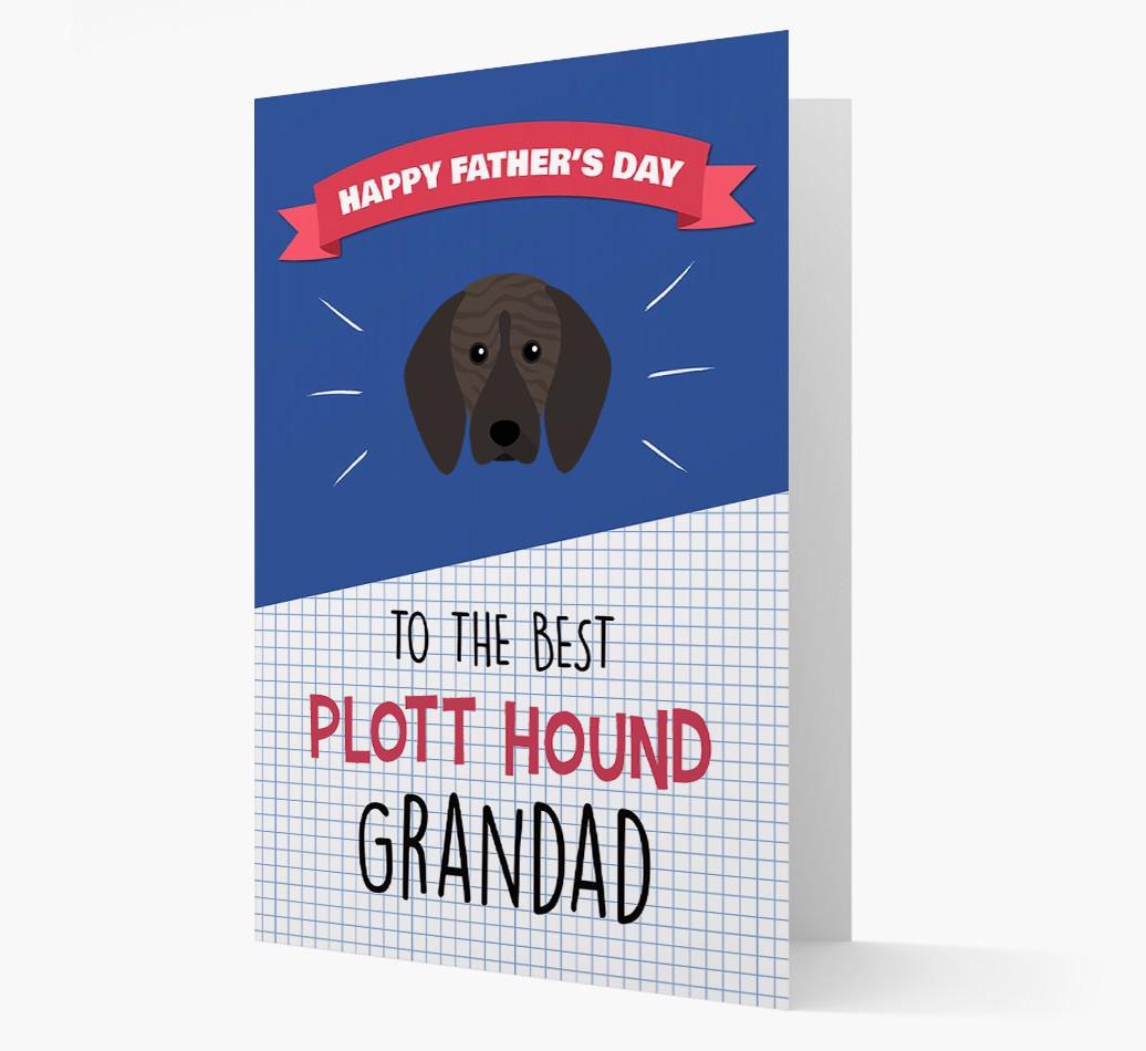 'Best {breedCommonName} Grandad' Card with {breedFullName} Icon