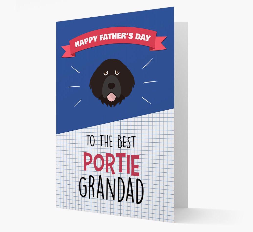 'Best {breedCommonName} Grandad' Card with {breedFullName} Icon