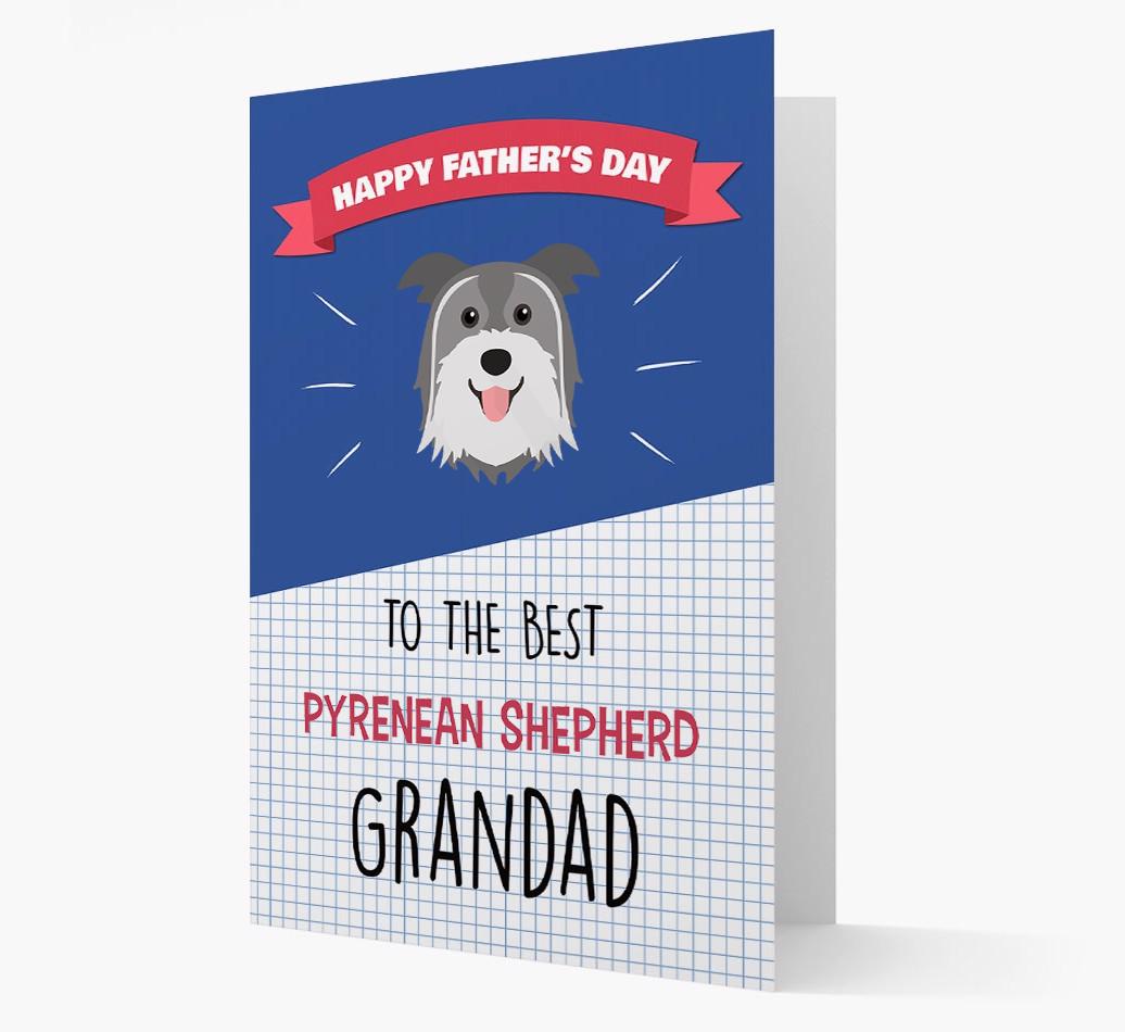 'Best {breedCommonName} Grandad' Card with {breedFullName} Icon