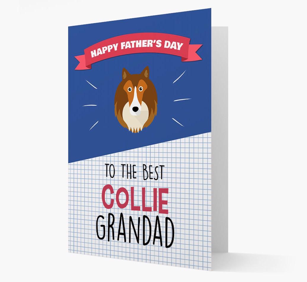 'Best {breedCommonName} Grandad' Card with {breedFullName} Icon