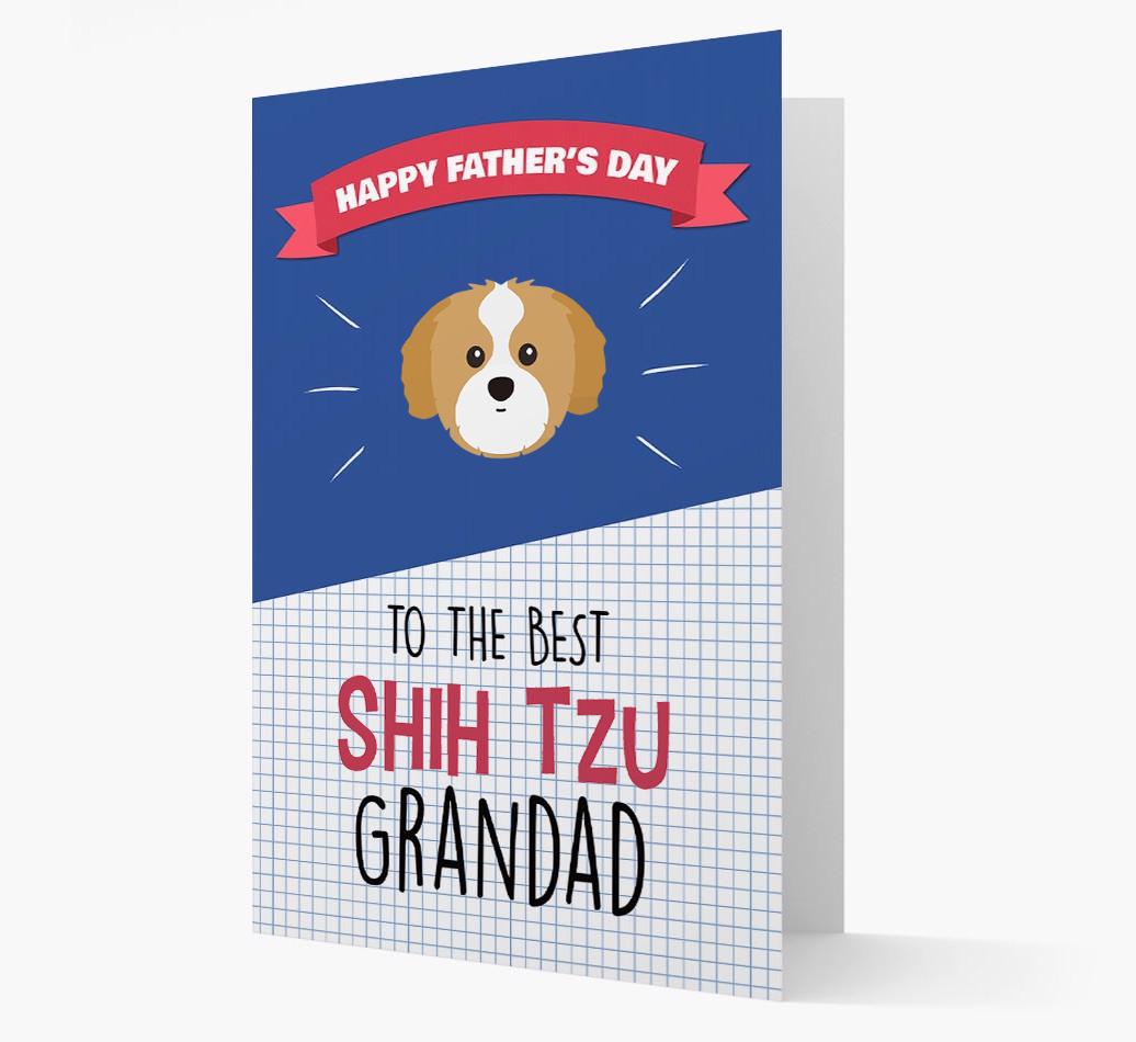 'Best {breedCommonName} Grandad' Card with {breedFullName} Icon