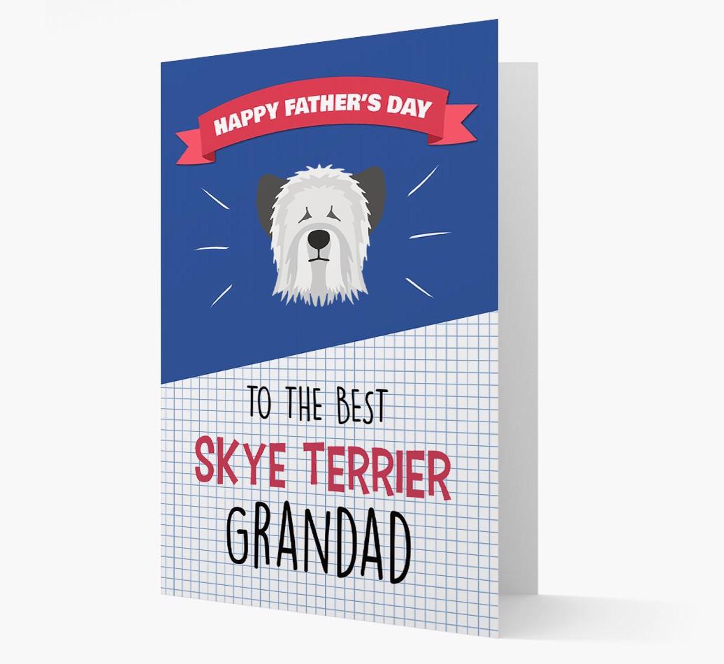 'Best {breedCommonName} Grandad' Card with {breedFullName} Icon
