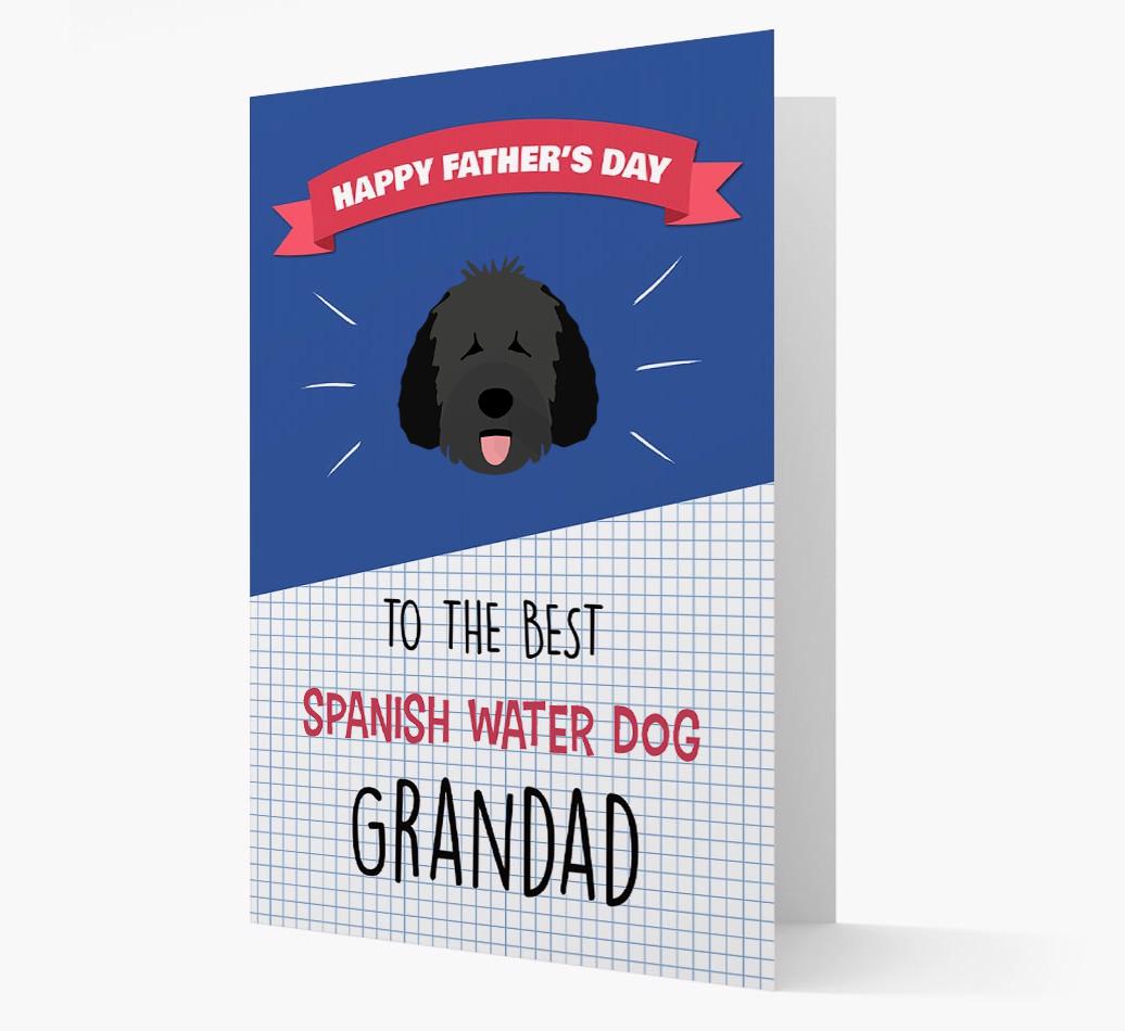 'Best {breedCommonName} Grandad' Card with {breedFullName} Icon