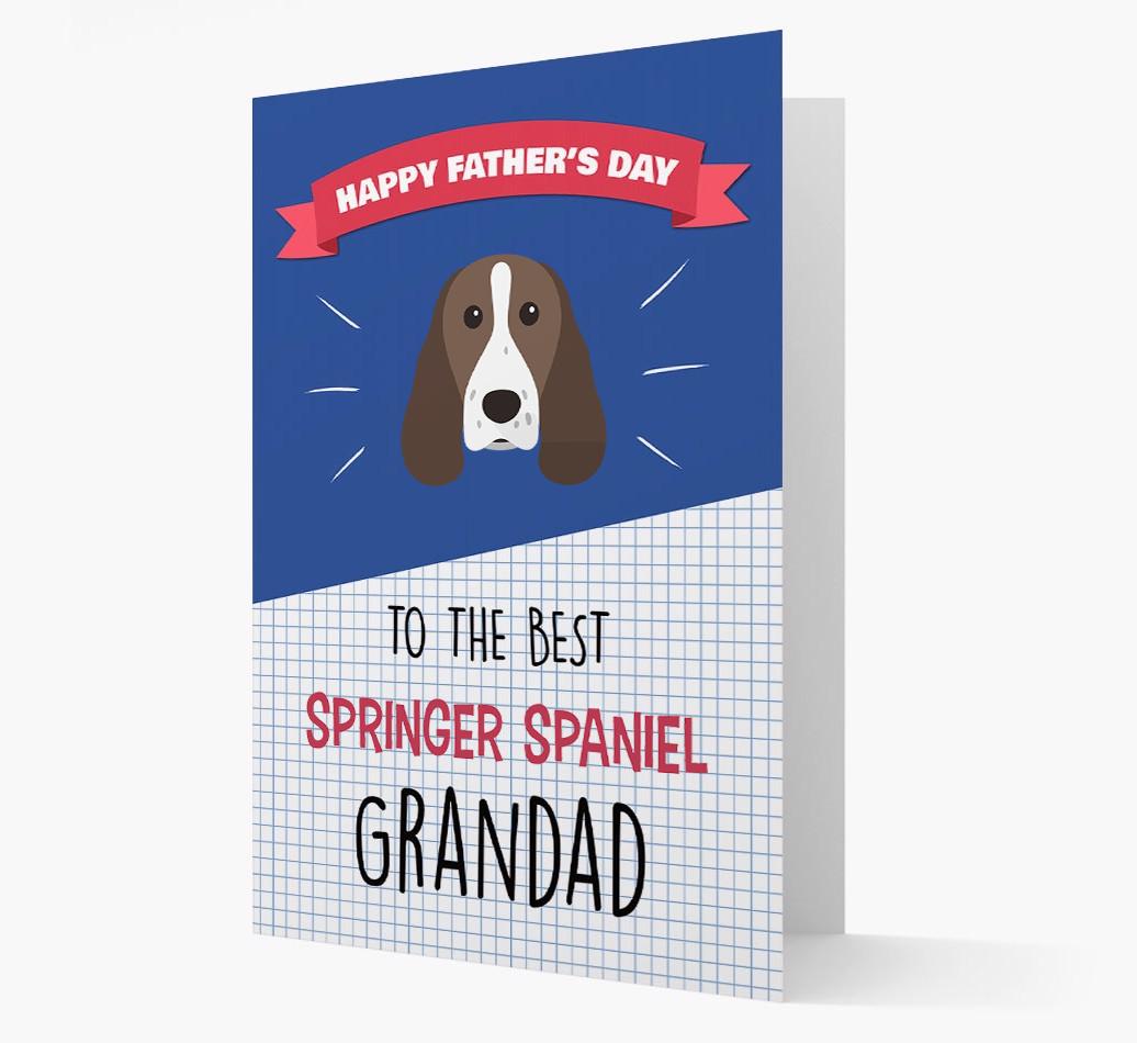 'Best {breedCommonName} Grandad' Card with {breedFullName} Icon
