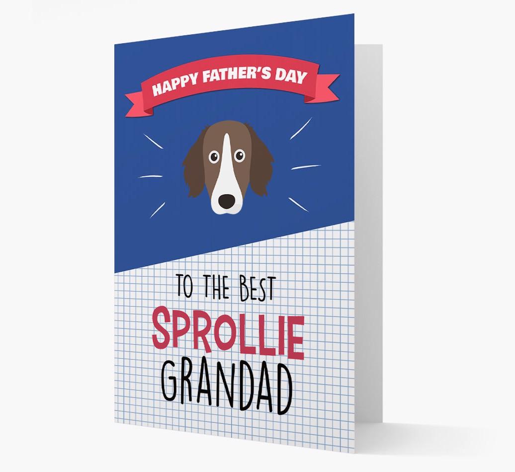 'Best {breedCommonName} Grandad' Card with {breedFullName} Icon