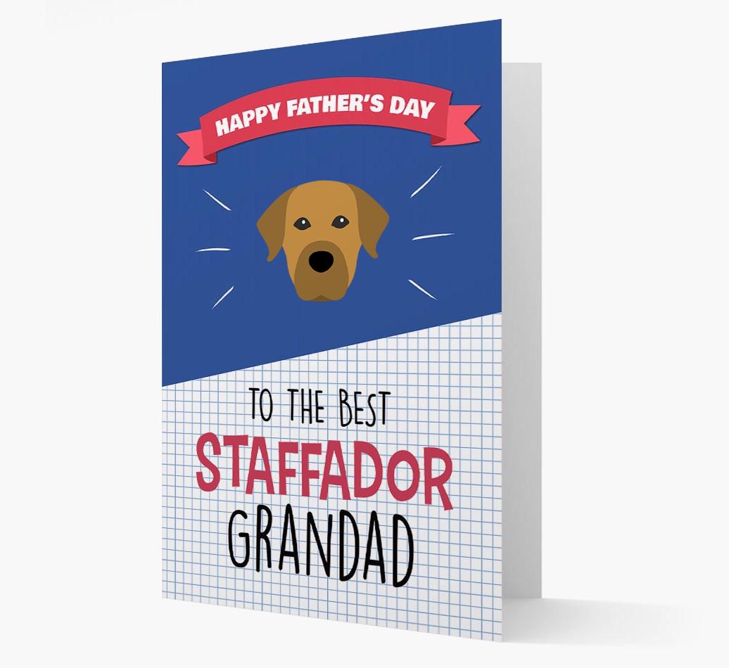 'Best {breedCommonName} Grandad' Card with {breedFullName} Icon
