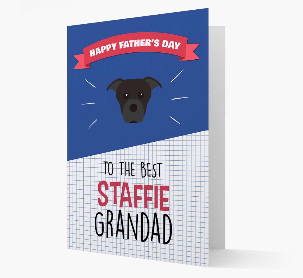 'Best {breedCommonName} Grandad' Card with {breedFullName} Icon