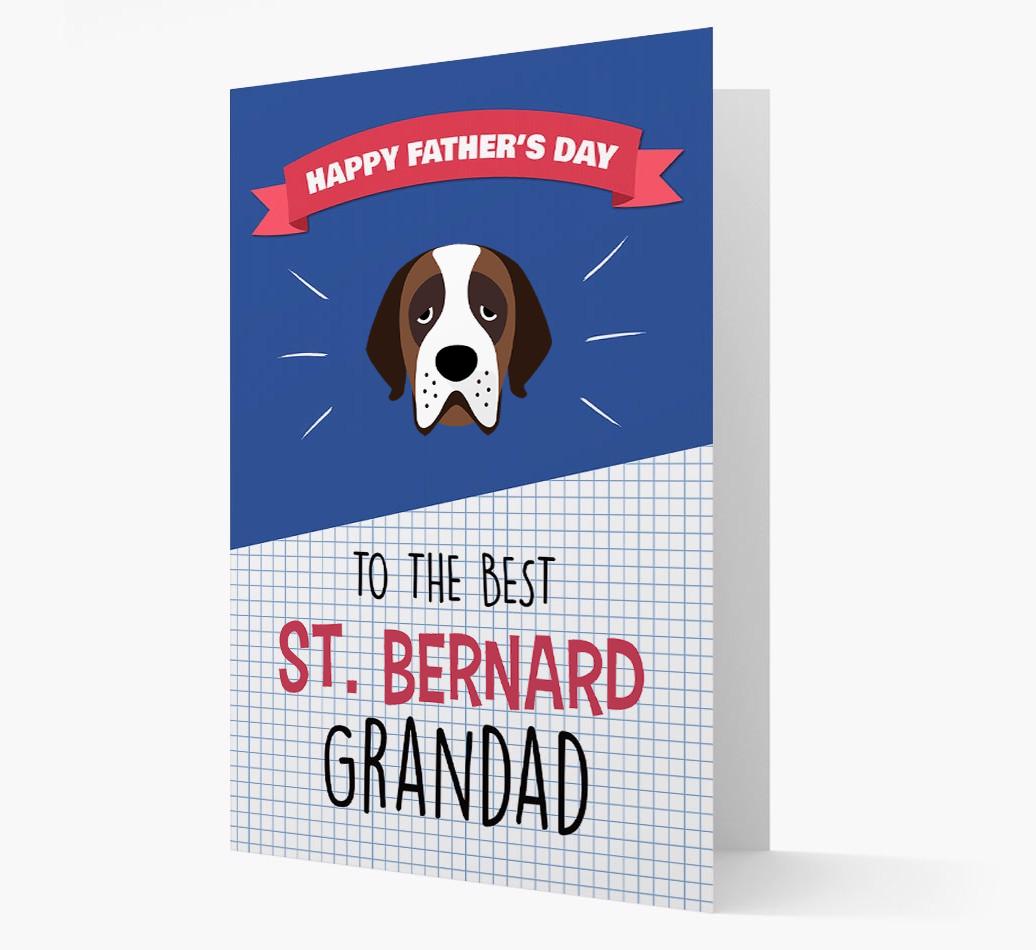 'Best {breedCommonName} Grandad' Card with {breedFullName} Icon